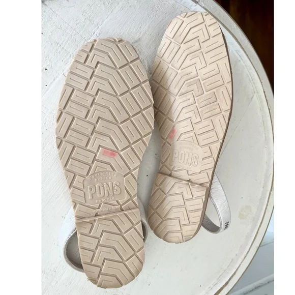 PONS Avarca Classic Leather Sandals in Metallic Bone, Off White - 42/ U.S. 12 - Picture 5 of 11